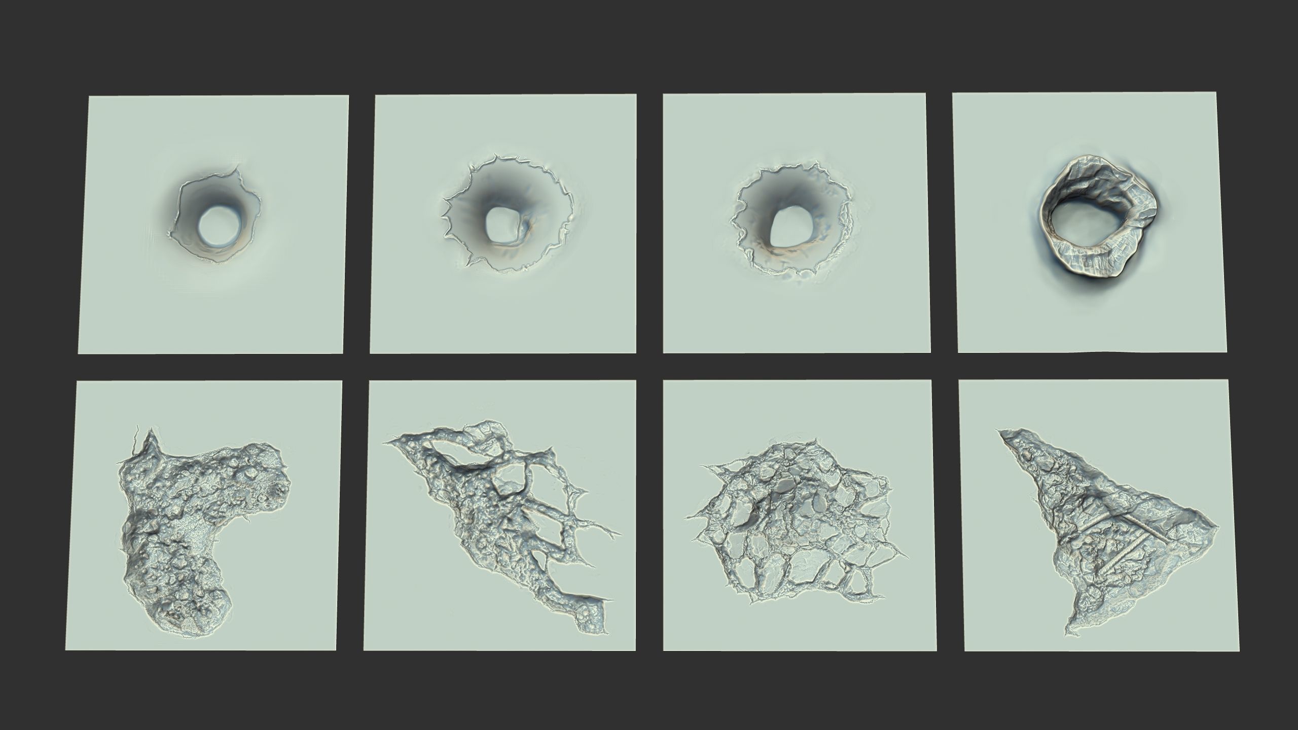 Impact Damage Pack 2 3D model_5