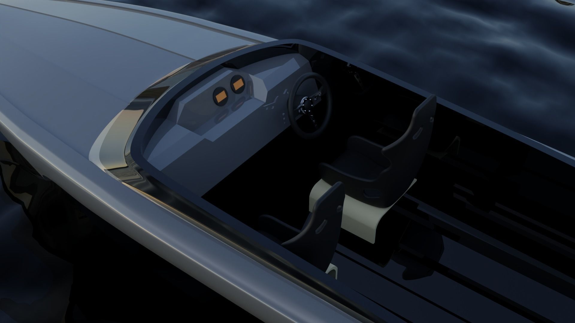 Power Marine Banshee 595 3D Print 3D print model_2