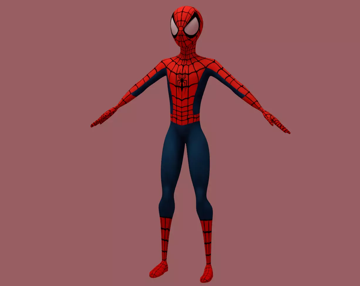 Ultimate Spiderman Model Low-poly 3D model_0