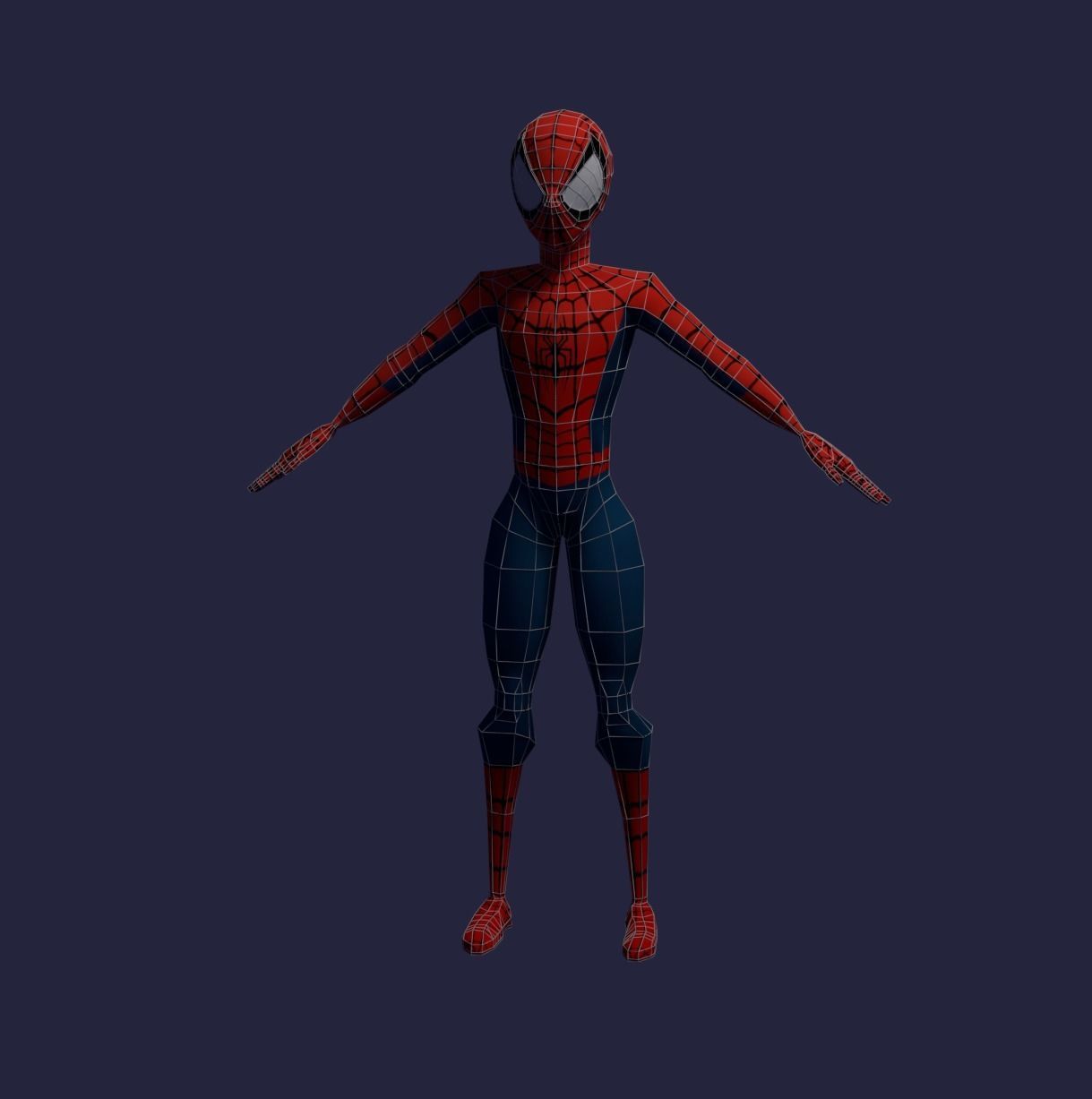 Ultimate Spiderman Model Low-poly 3D model_5