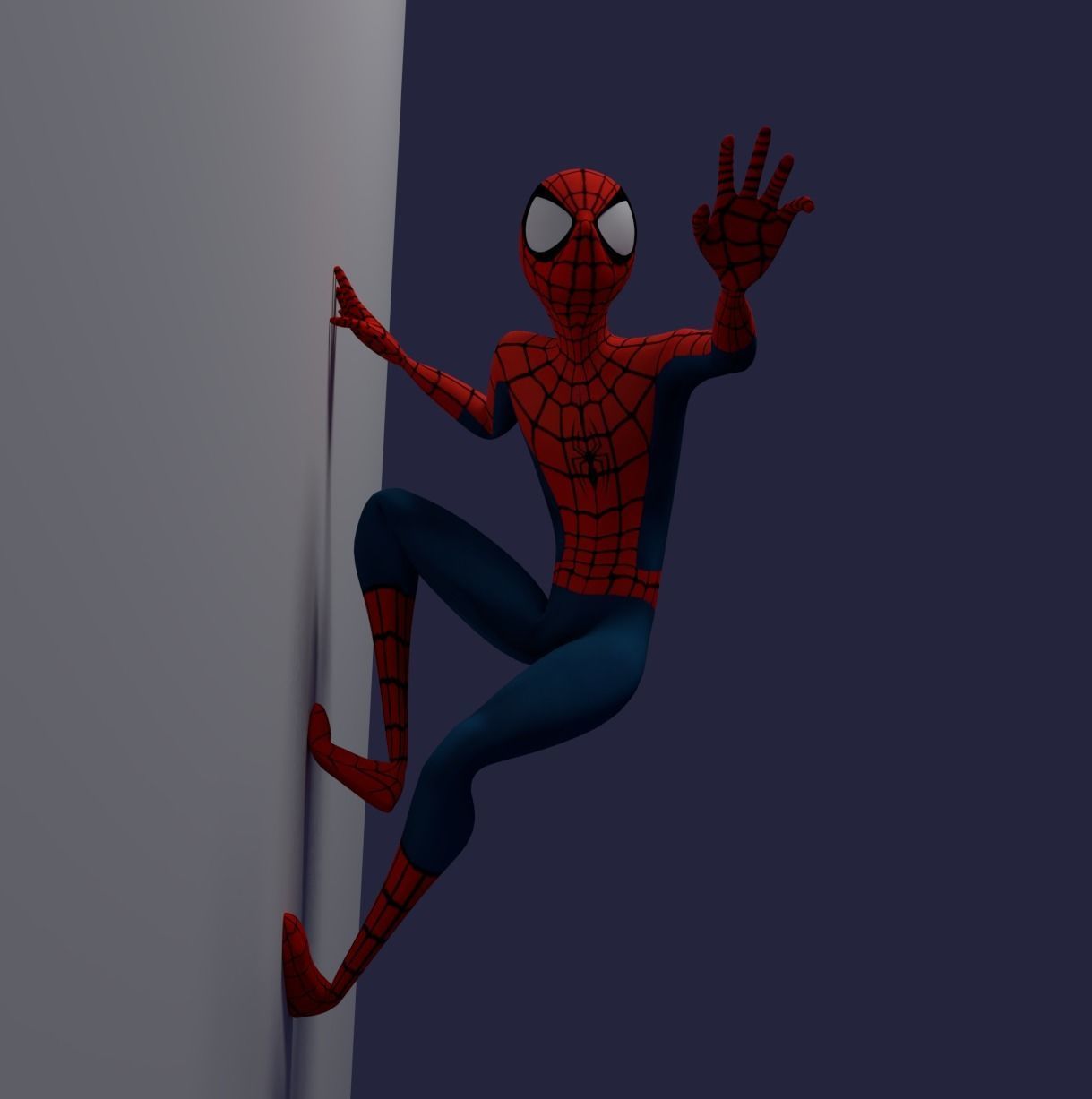 Ultimate Spiderman Model Low-poly 3D model_3