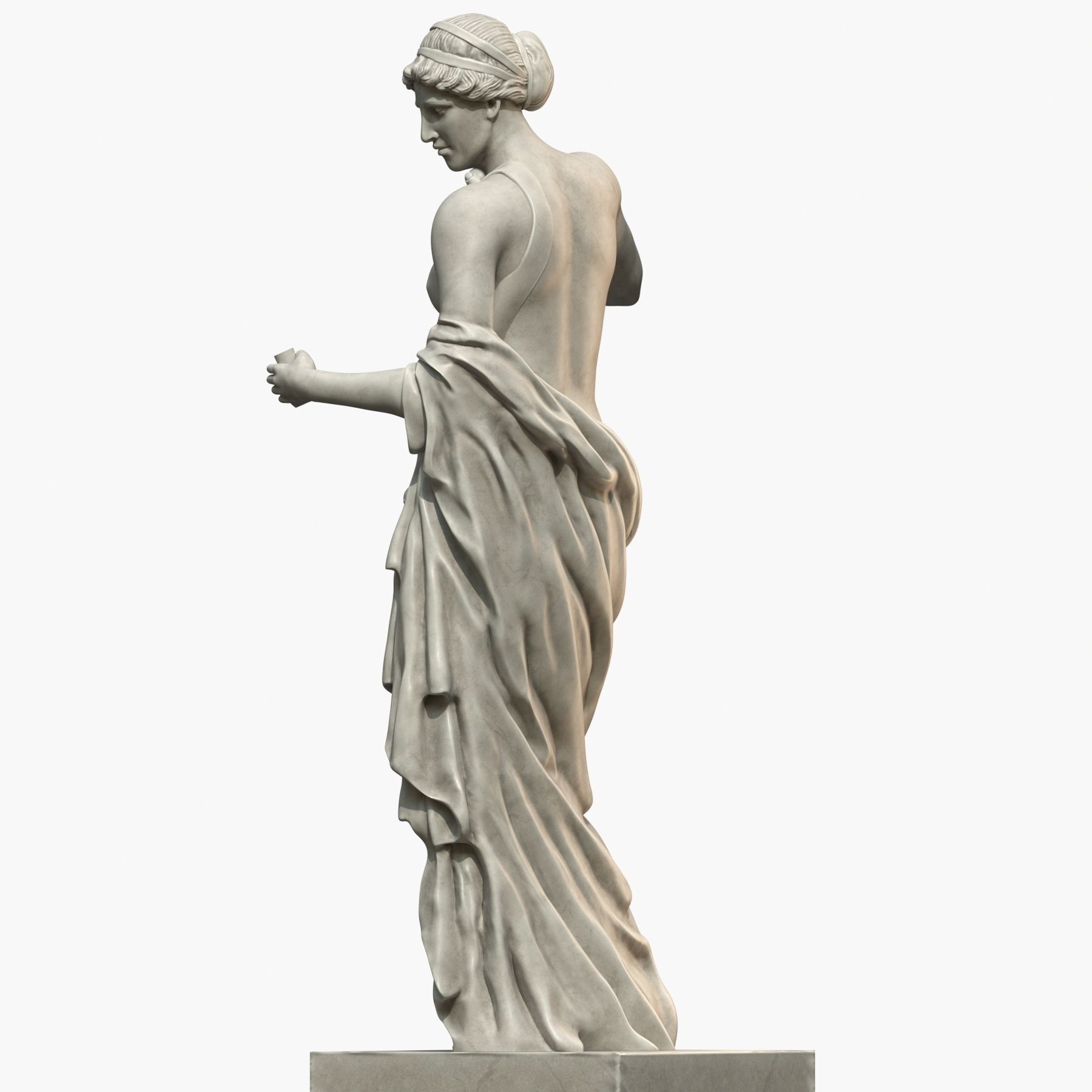 Venus statue of aphrodite 3D model_4