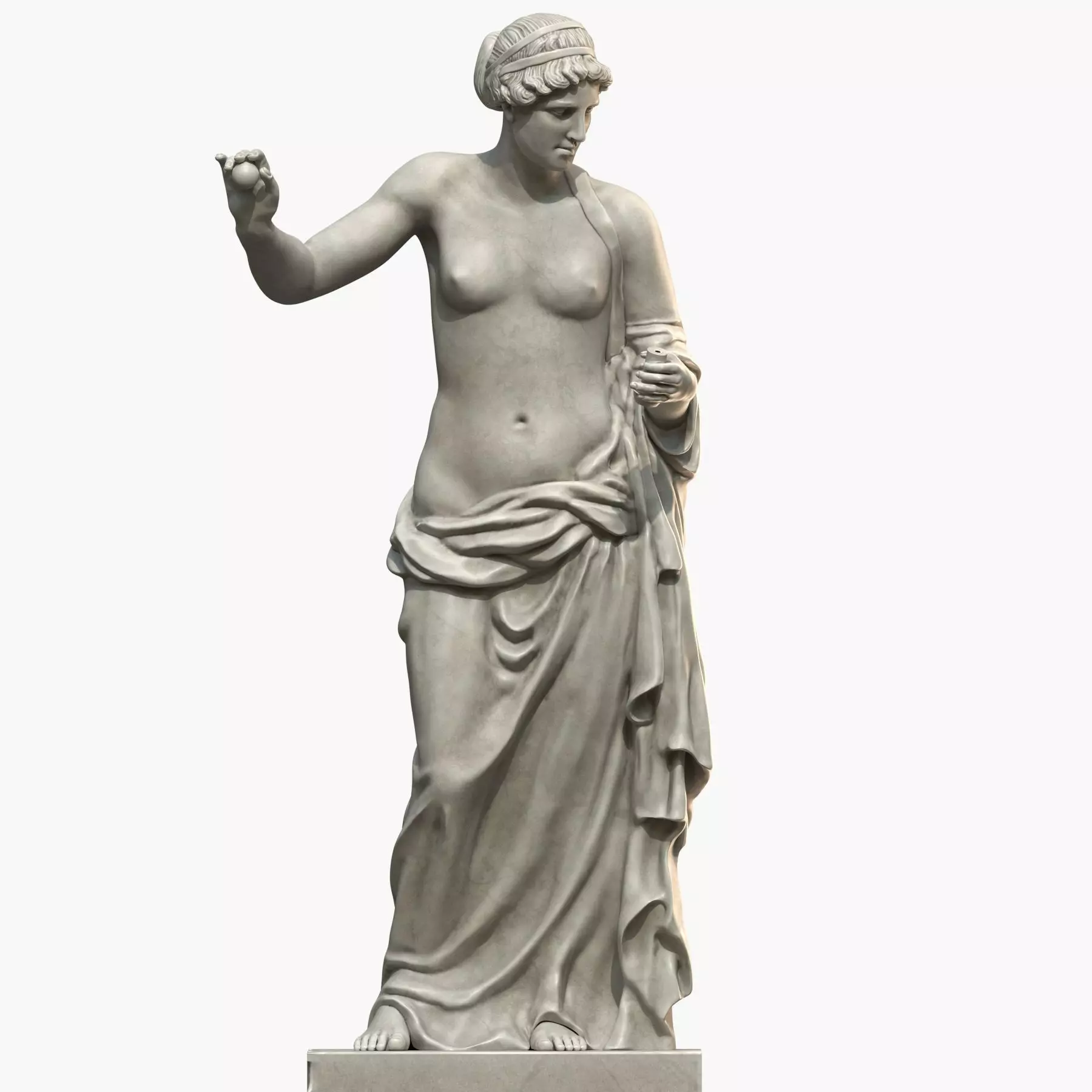 Venus statue of aphrodite 3D model_0