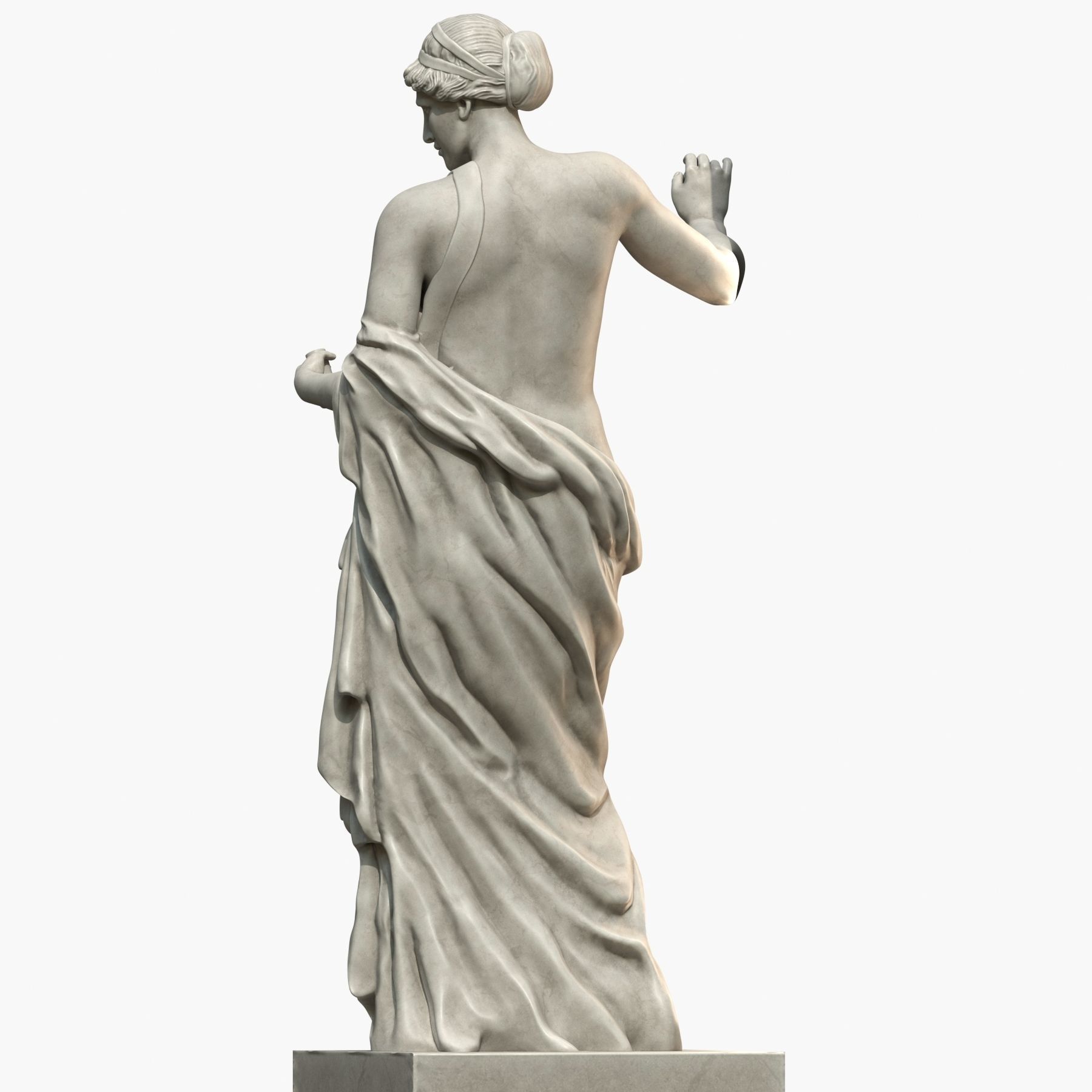 Venus statue of aphrodite 3D model_2