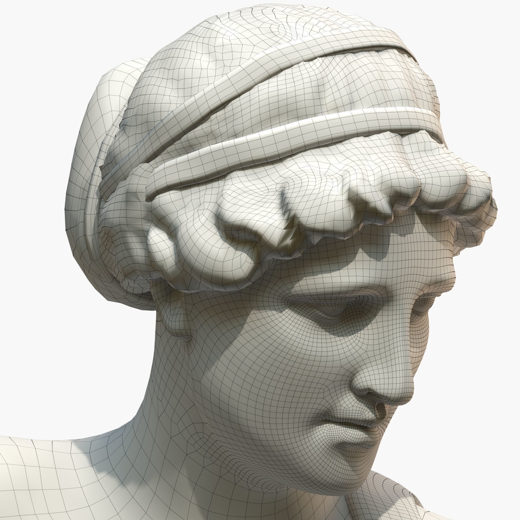 Venus statue of aphrodite 3D model_15