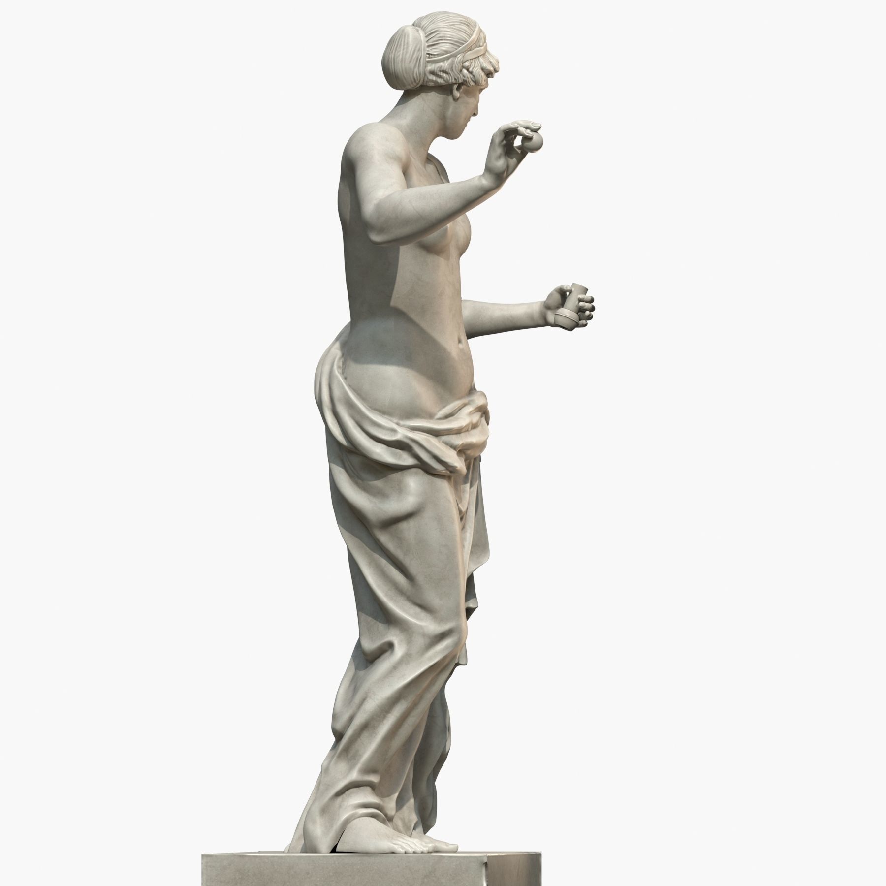 Venus statue of aphrodite 3D model_18