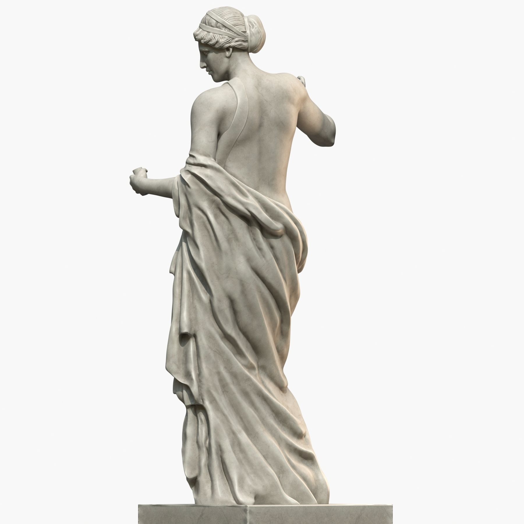 Venus statue of aphrodite 3D model_3