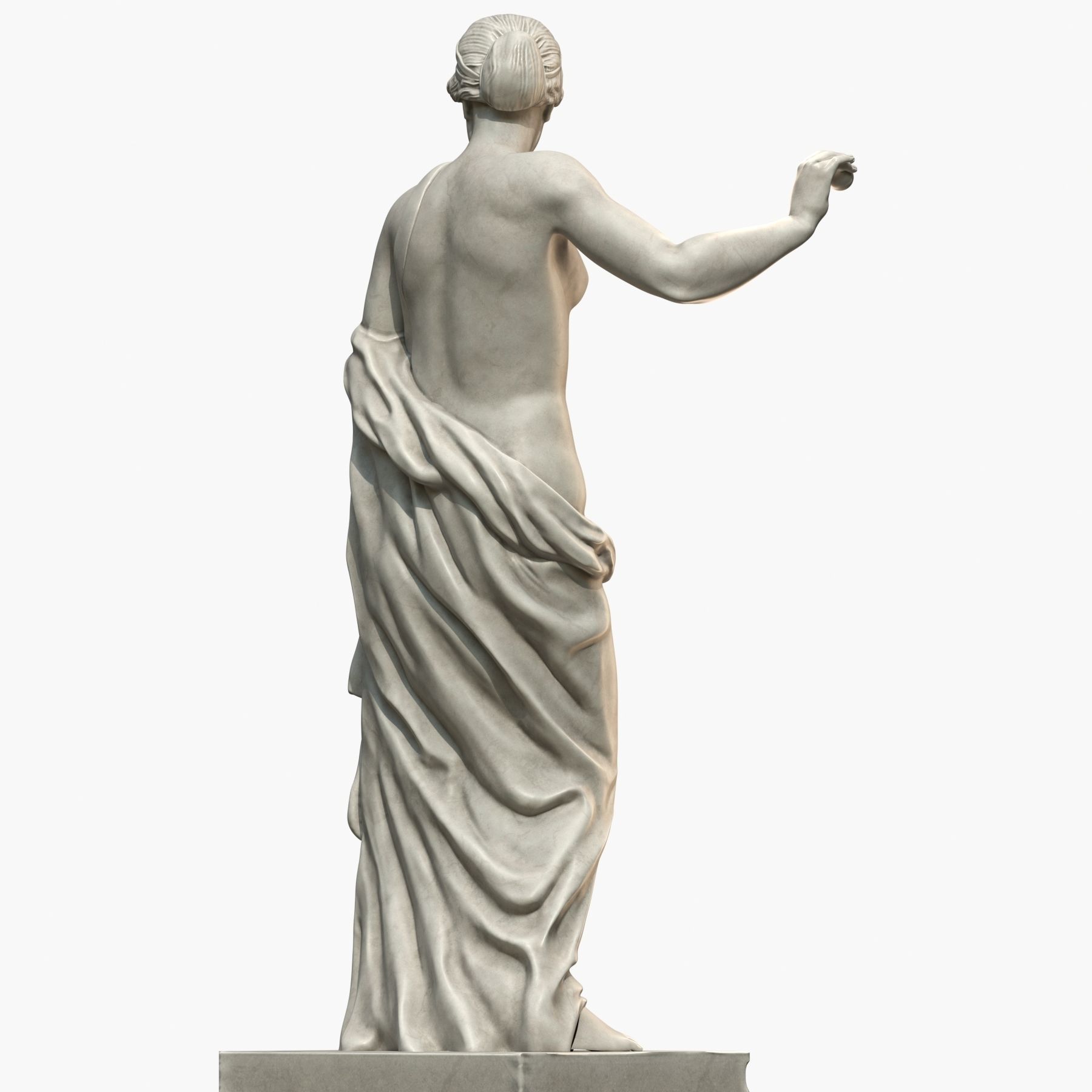 Venus statue of aphrodite 3D model_21