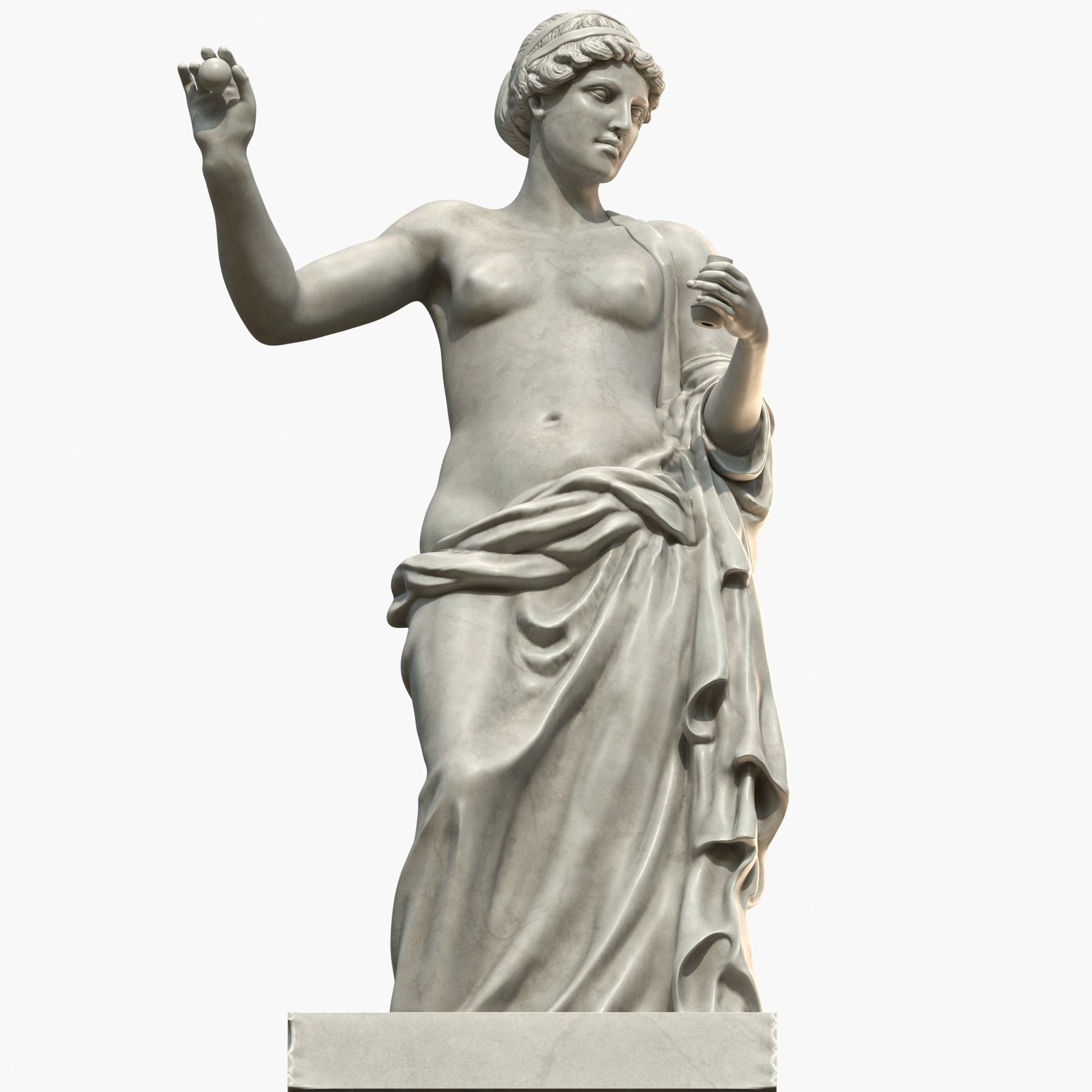 Venus statue of aphrodite 3D model_10