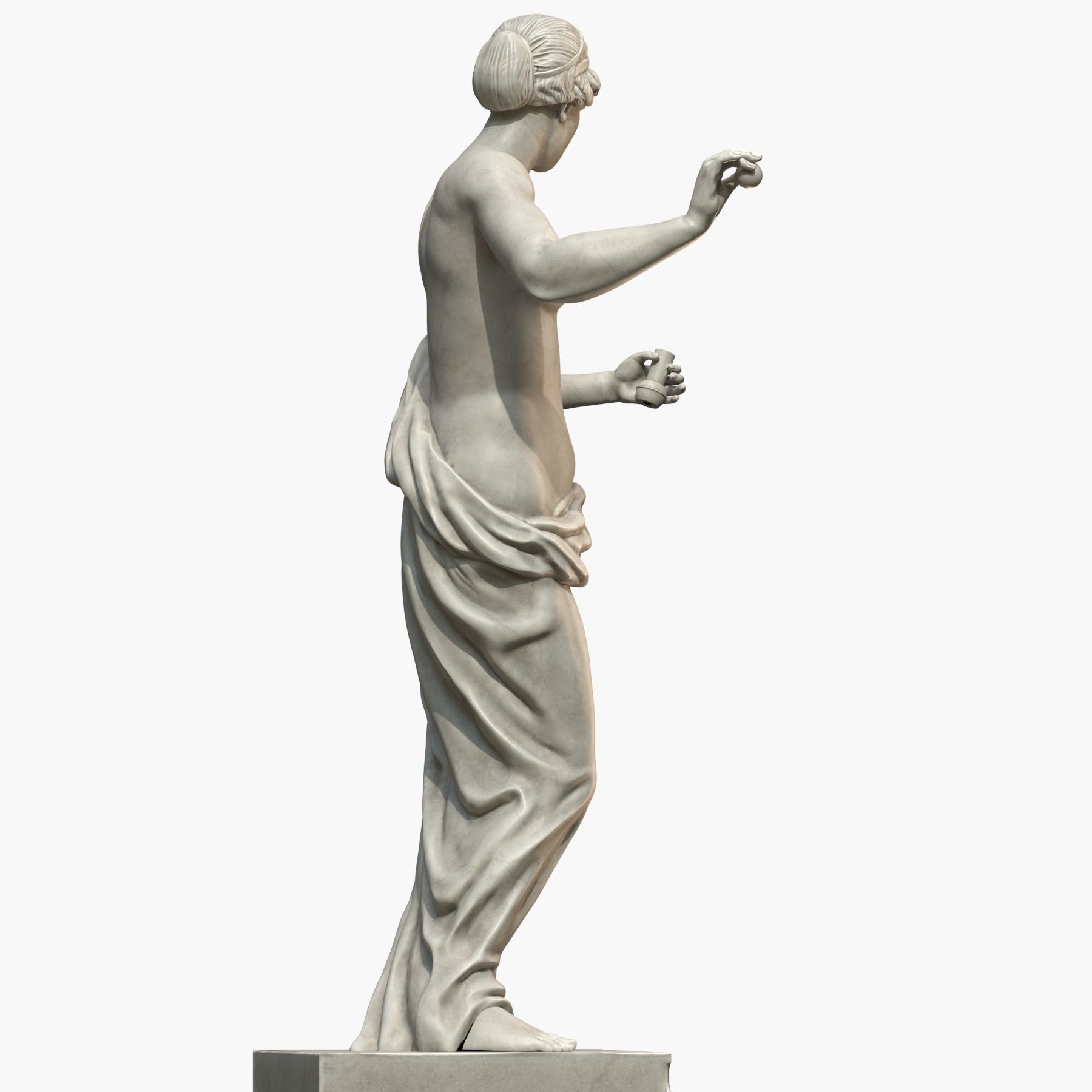 Venus statue of aphrodite 3D model_19