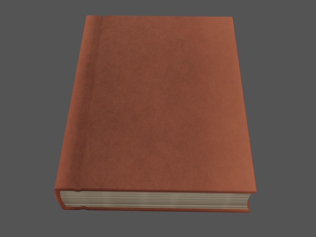 Hardcover Book  Free low-poly 3D model_2