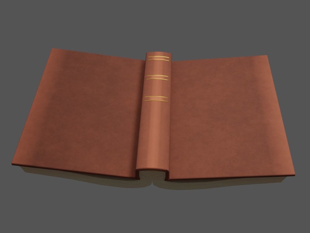Hardcover Book  Free low-poly 3D model_5