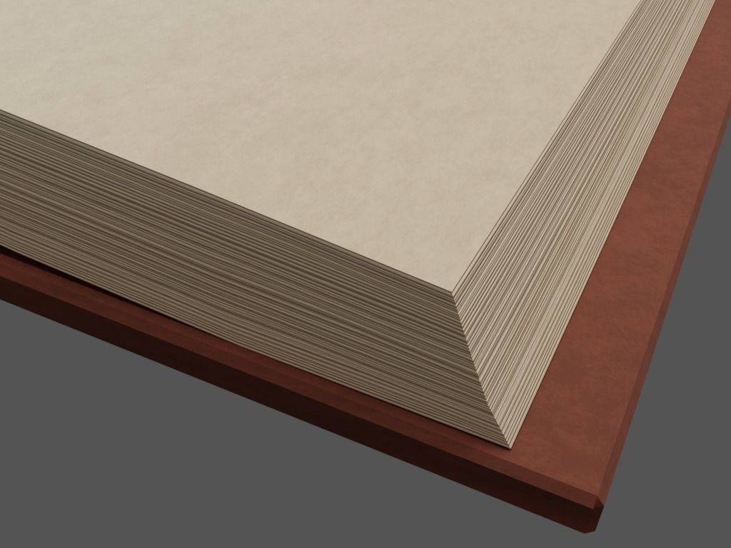 Hardcover Book  Free low-poly 3D model_6