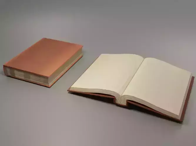 Hardcover Book  Free low-poly 3D model