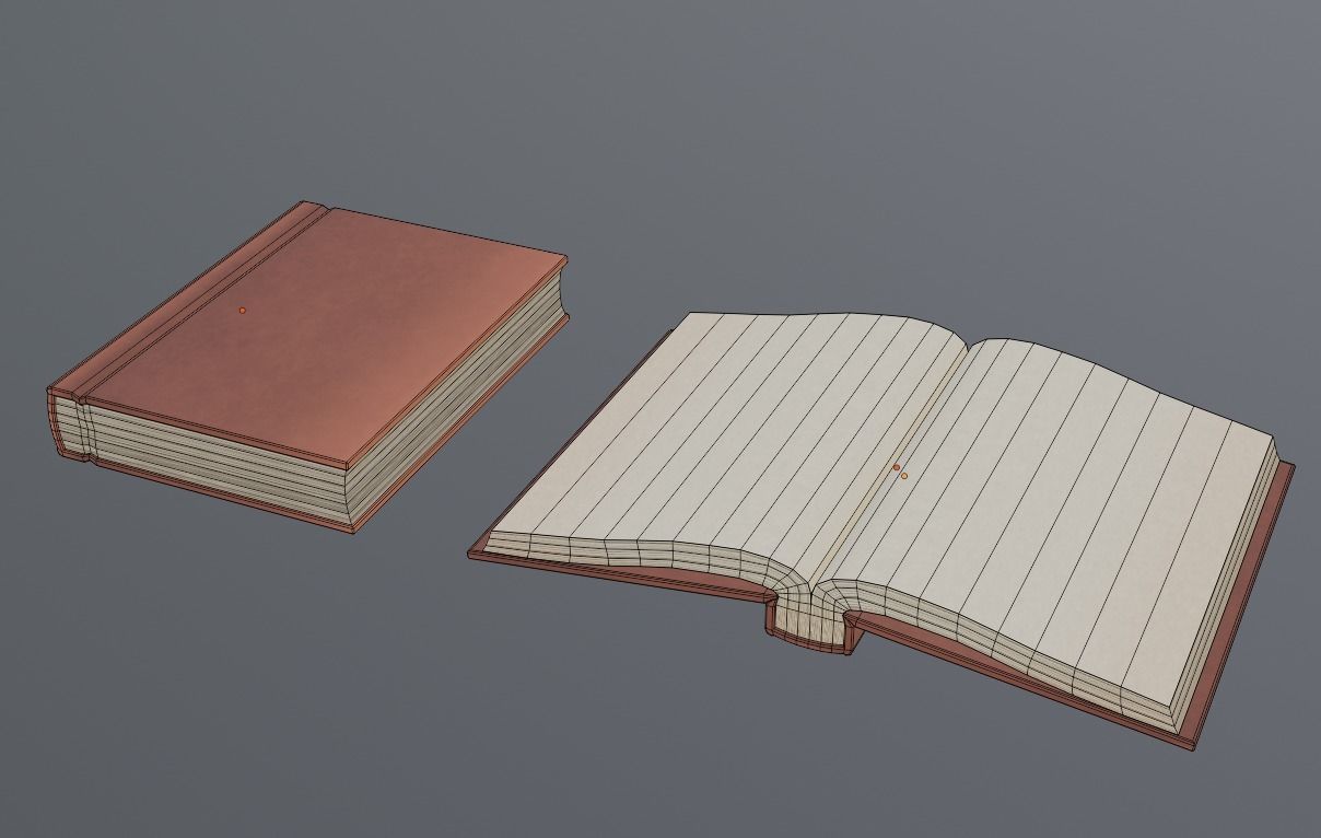 Hardcover Book  Free low-poly 3D model_7