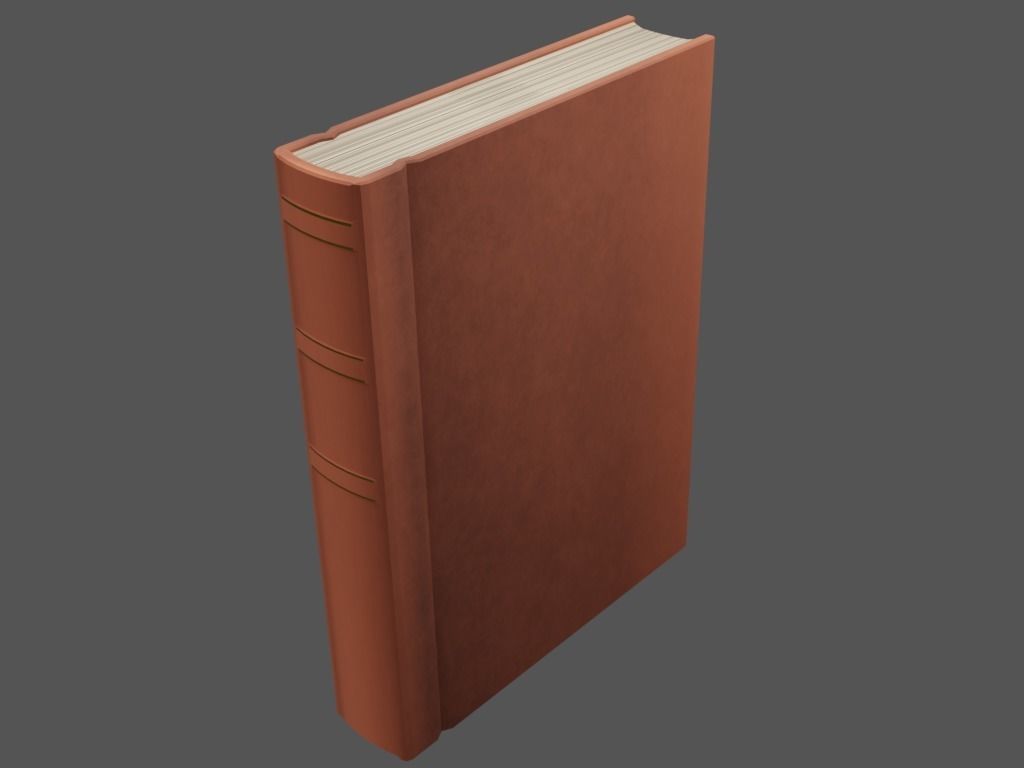 Hardcover Book  Free low-poly 3D model_3