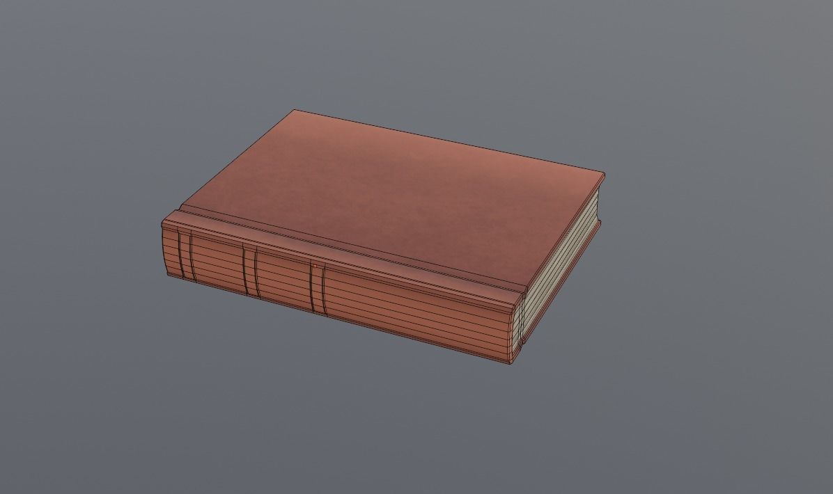 Hardcover Book  Free low-poly 3D model_8