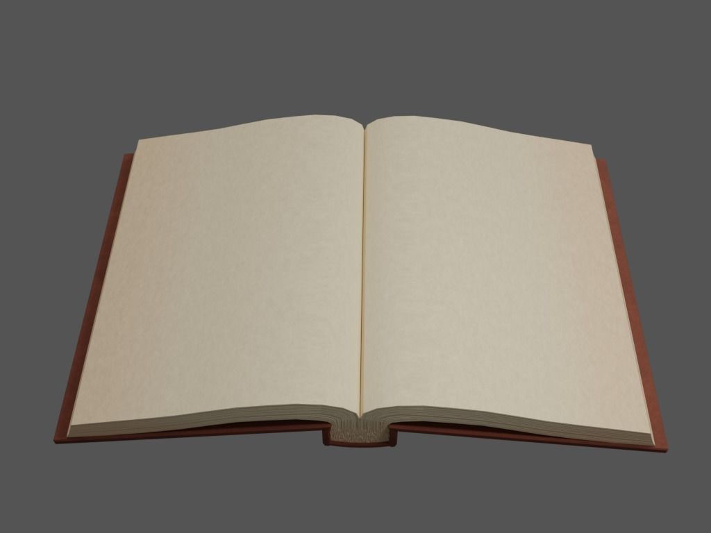 Hardcover Book  Free low-poly 3D model_4