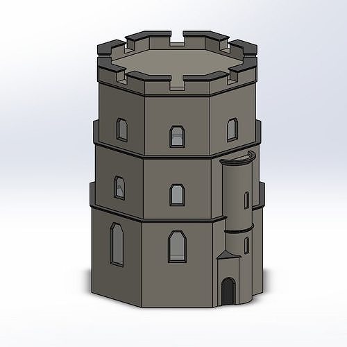 Vilnius Gediminas Castle Tower Free 3D print model
