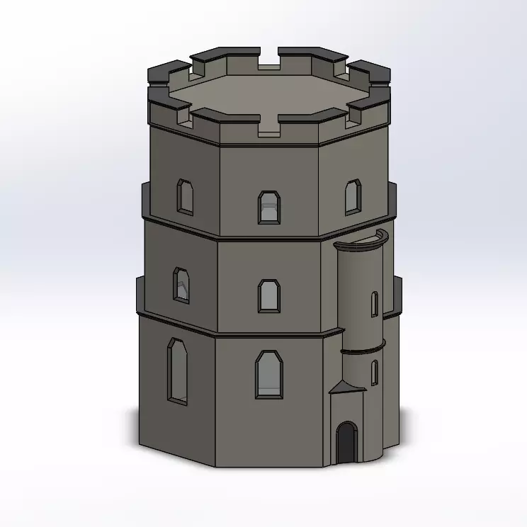 Vilnius Gediminas Castle Tower Free 3D print model