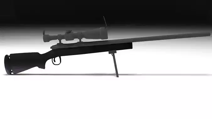 M24 sniper rifle  Free low-poly 3D model