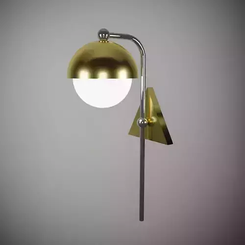lamp model gold wall with globe