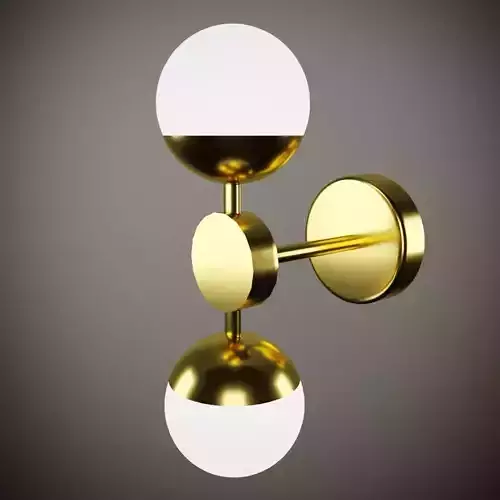 lamp model gold wall with two balls