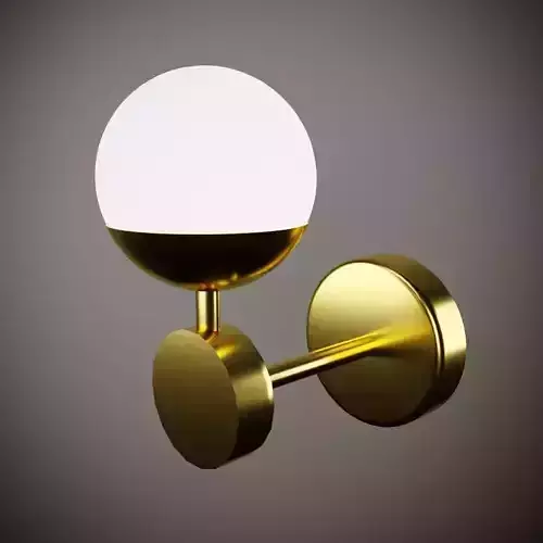 lamp model gold wall light with ball