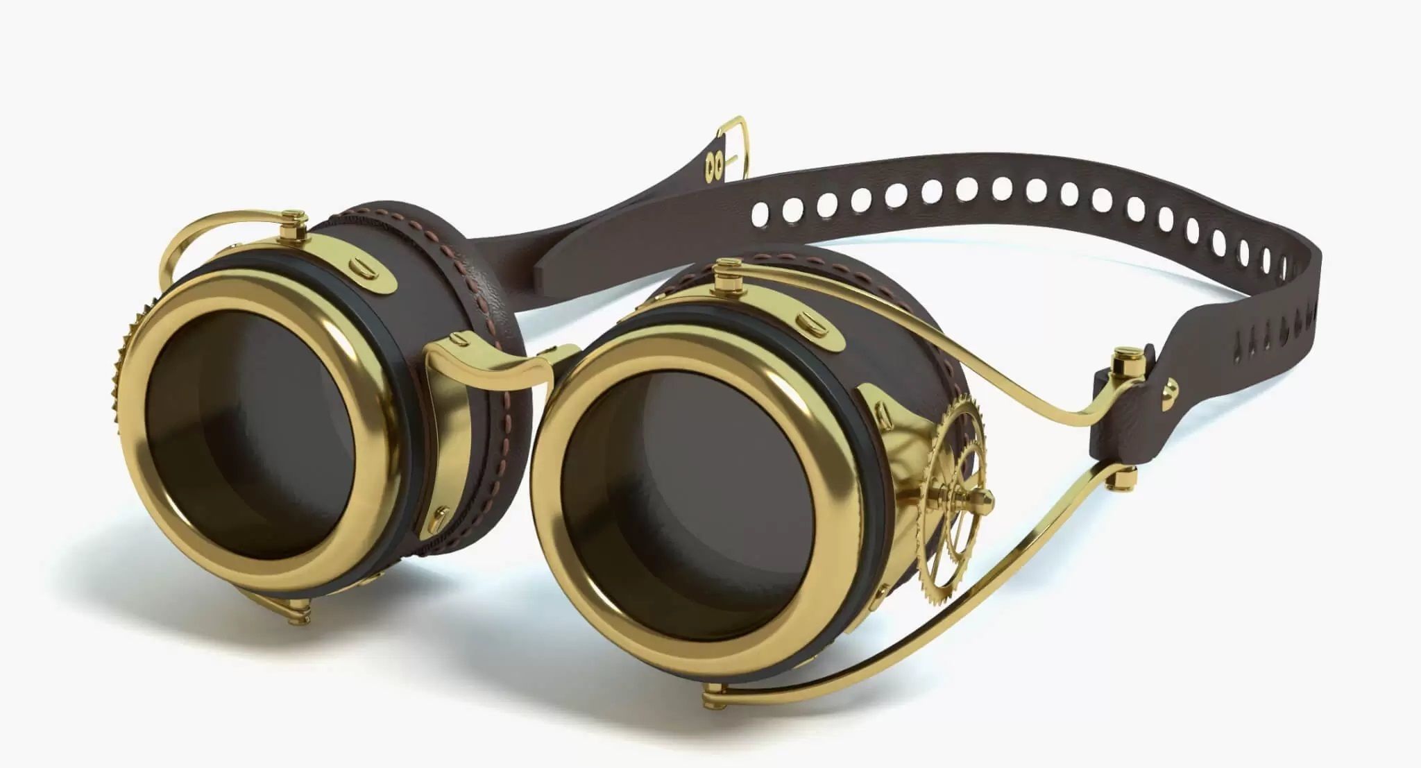 Glass - Steampunk Low-poly 3D model_10