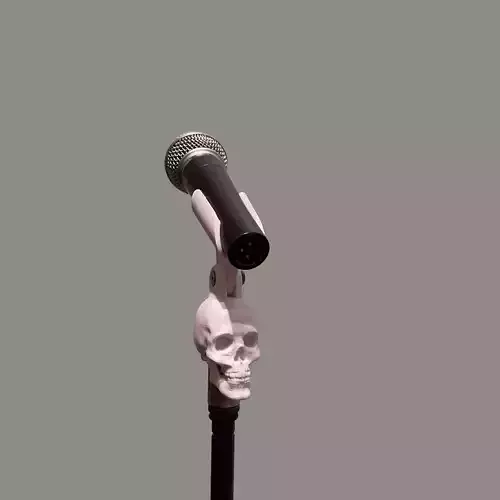 Skull Mic Holder suitable for Shure SM58