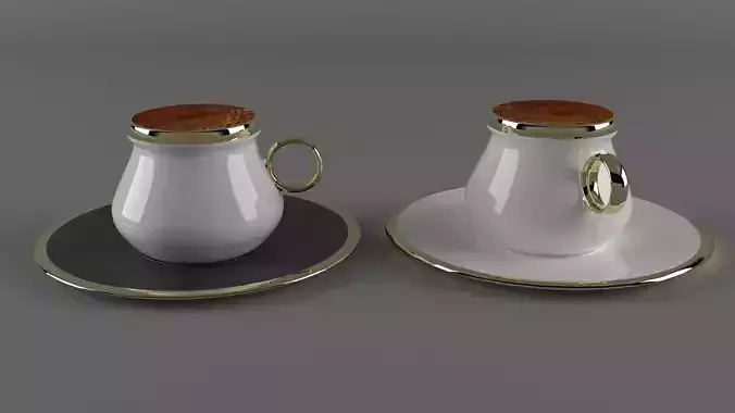 Ceramic Coffee Cup 3D Model