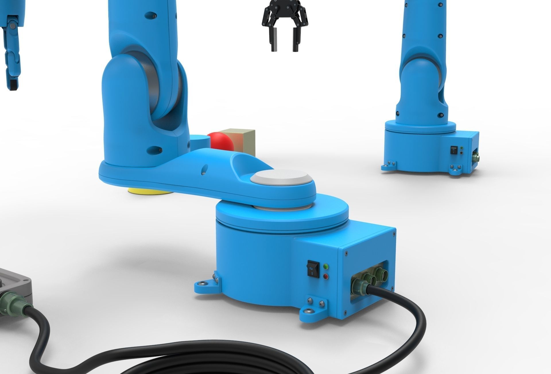 Industrial Robotic arms set 3D model_12