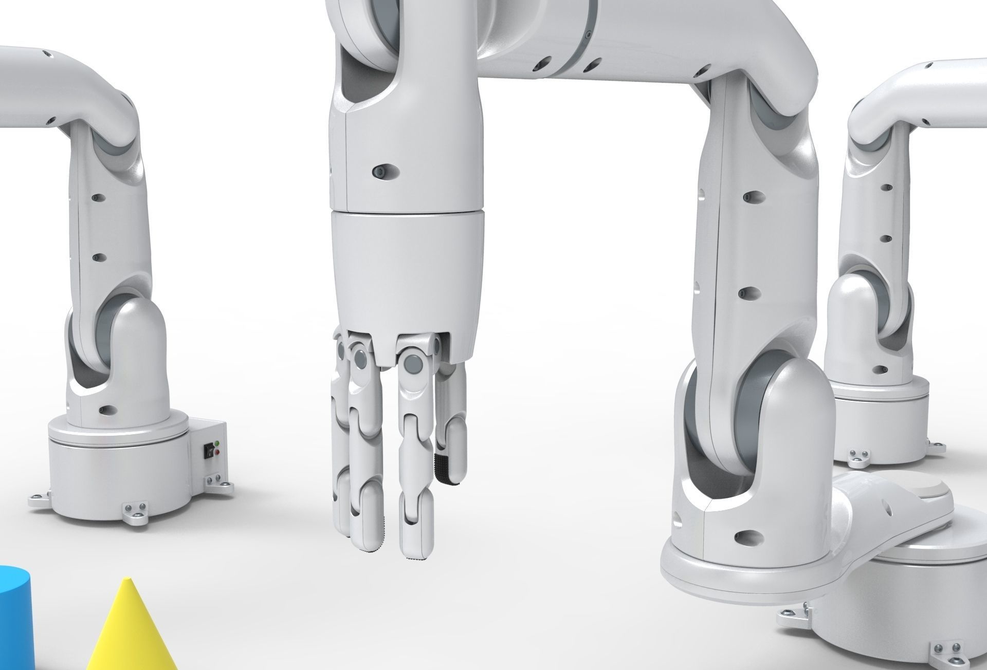 Industrial Robotic arms set 3D model_8