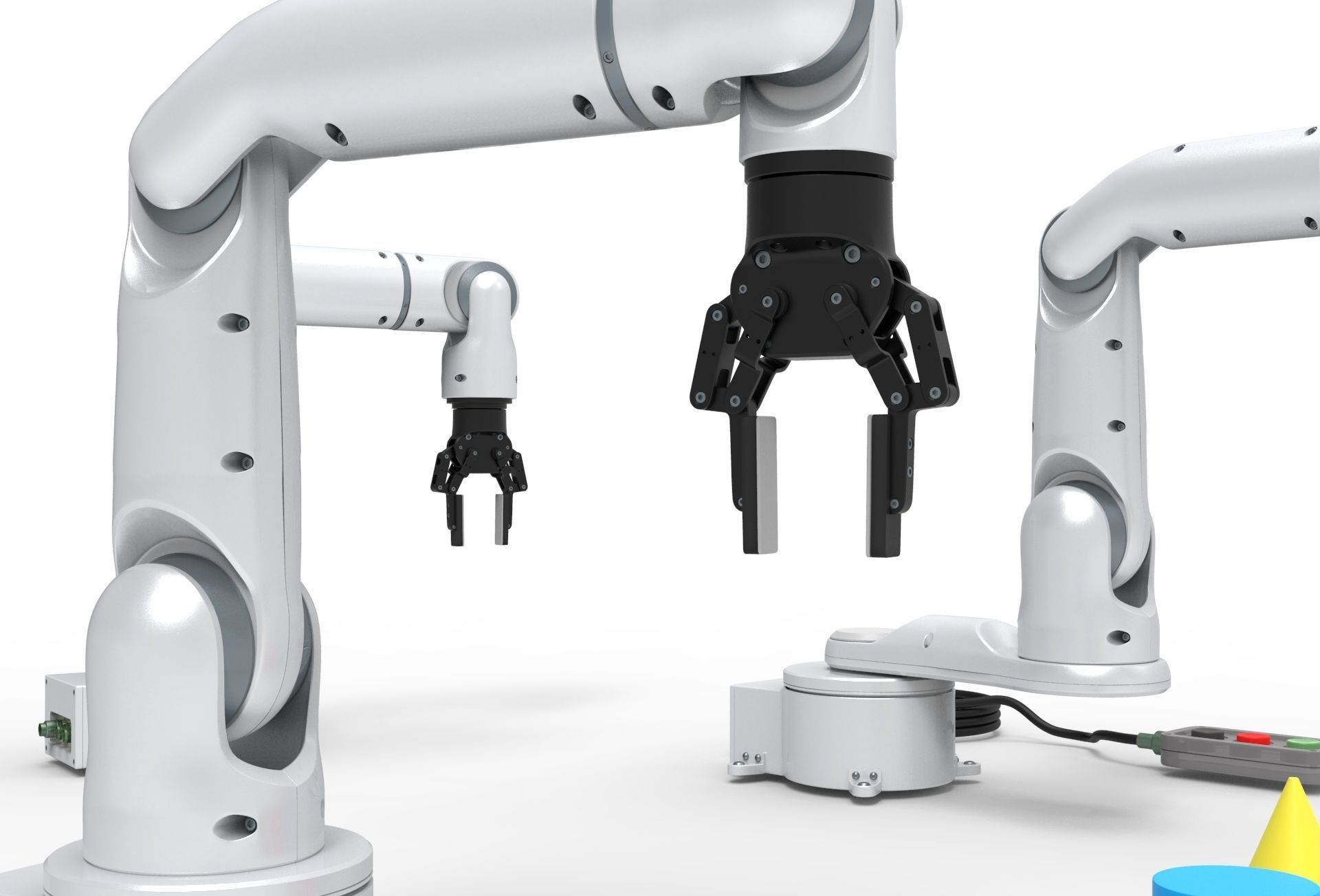 Industrial Robotic arms set 3D model_10
