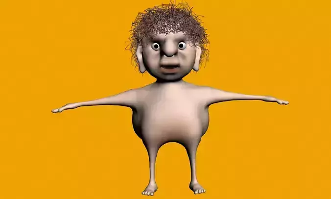 Bubus cartoon character 3D model