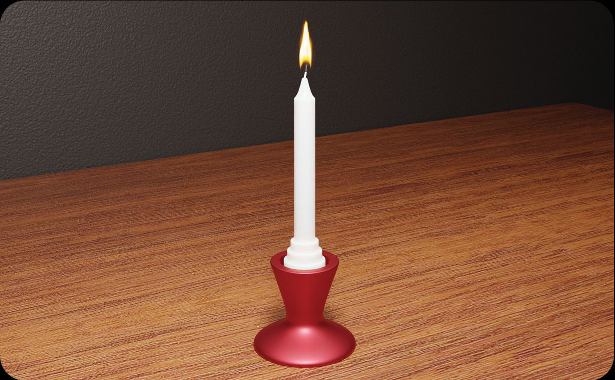 Candle Holder Design stl file for 3d printing 3D print model_7