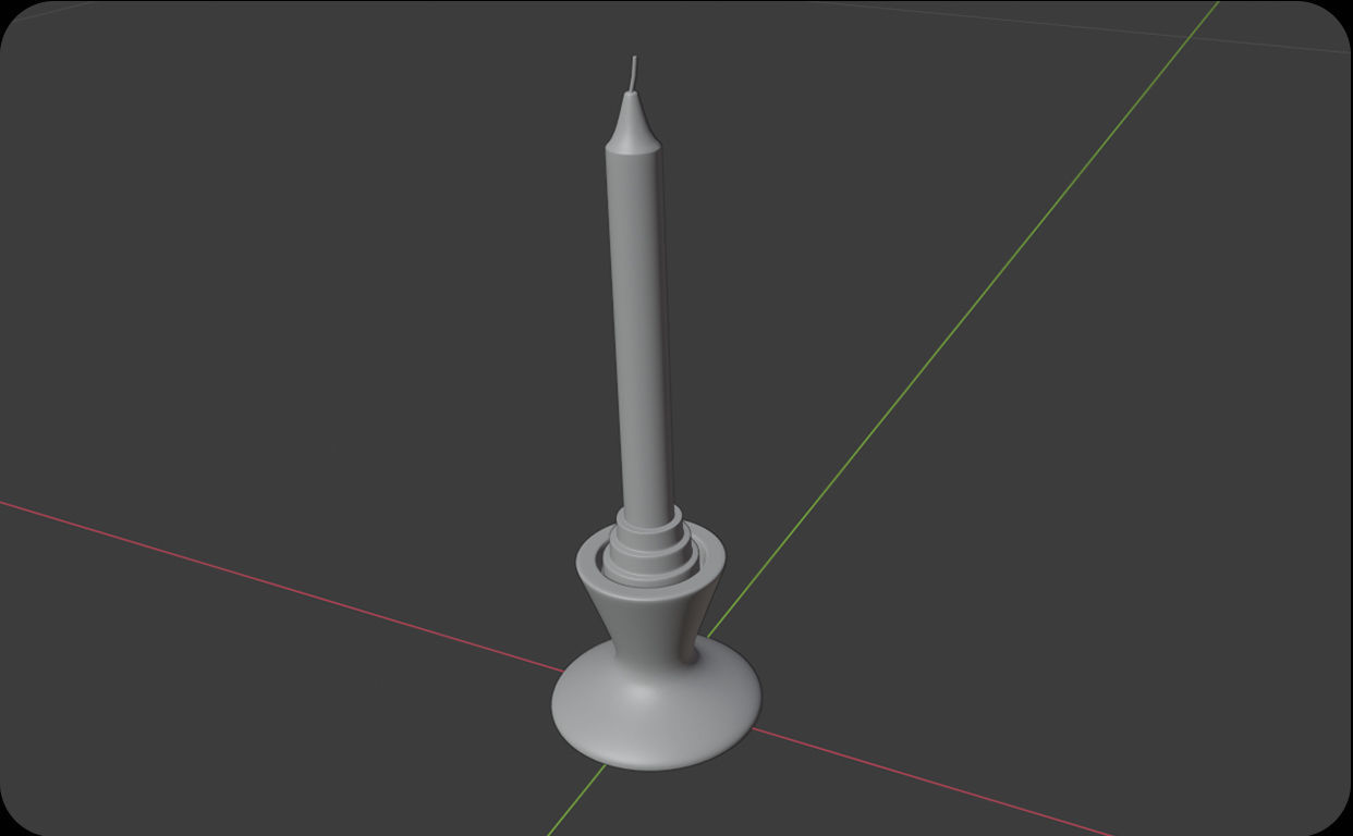 Candle Holder Design stl file for 3d printing 3D print model_3