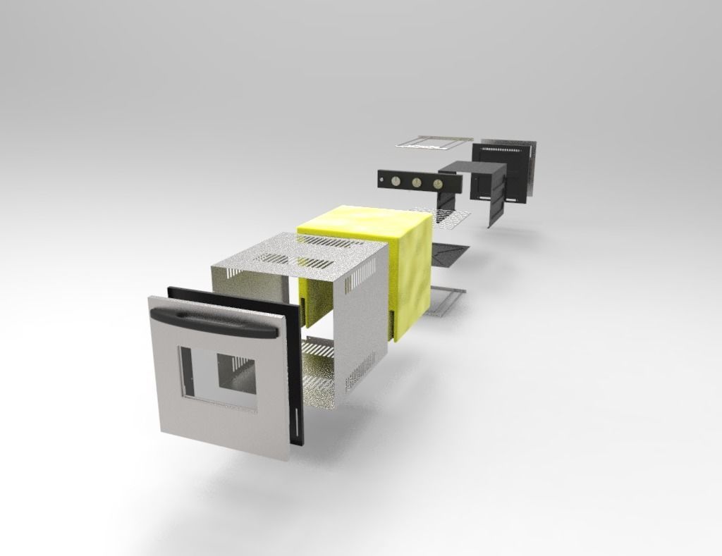 Horno empotrado -  Built-in oven 3D model_15