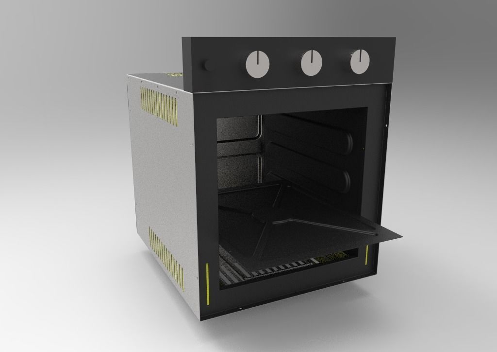 Horno empotrado -  Built-in oven 3D model_11