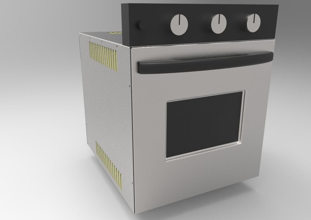 Horno empotrado -  Built-in oven 3D model_3