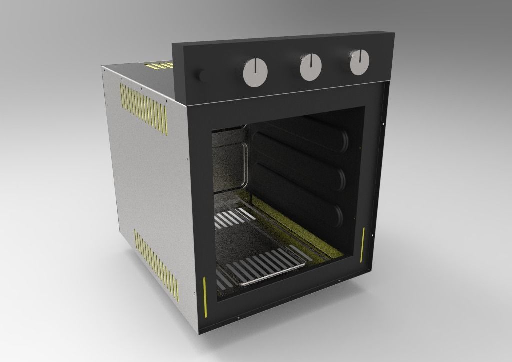 Horno empotrado -  Built-in oven 3D model_9