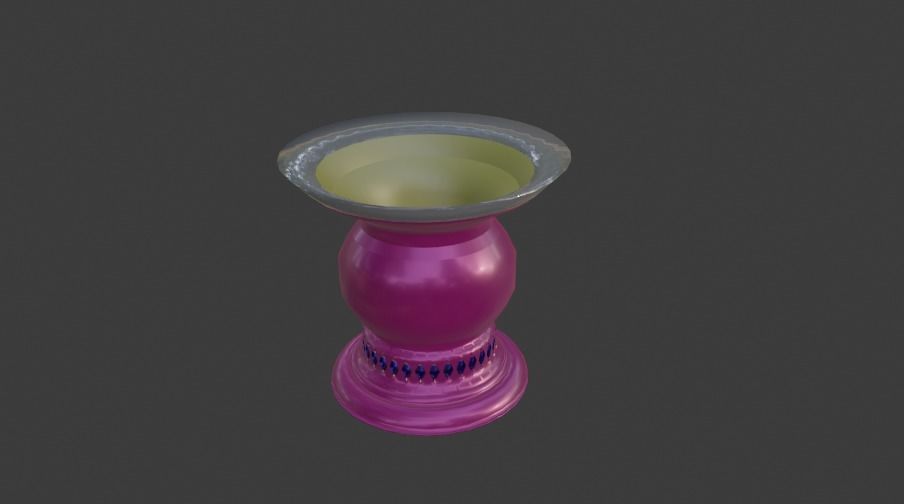 Brilliant Flagon for Decoration Low-poly 3D model_7