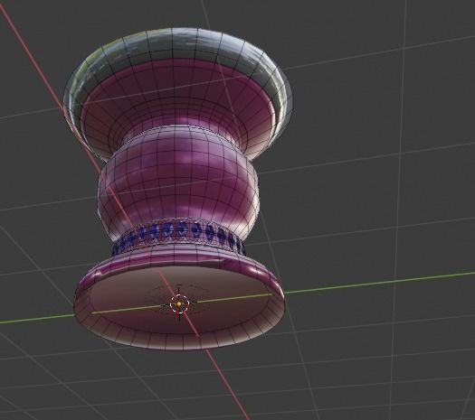 Brilliant Flagon for Decoration Low-poly 3D model_13