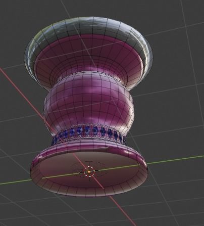 Brilliant Flagon for Decoration Low-poly 3D model_10