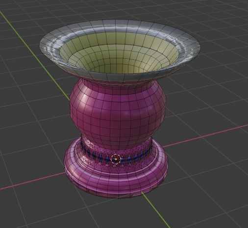 Brilliant Flagon for Decoration Low-poly 3D model_8