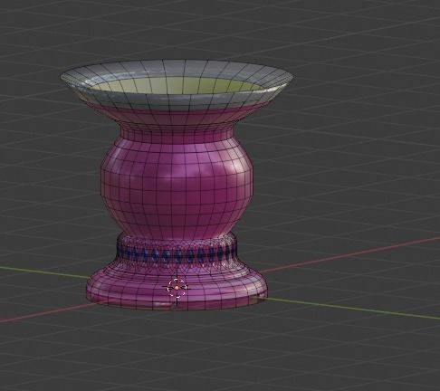 Brilliant Flagon for Decoration Low-poly 3D model_14