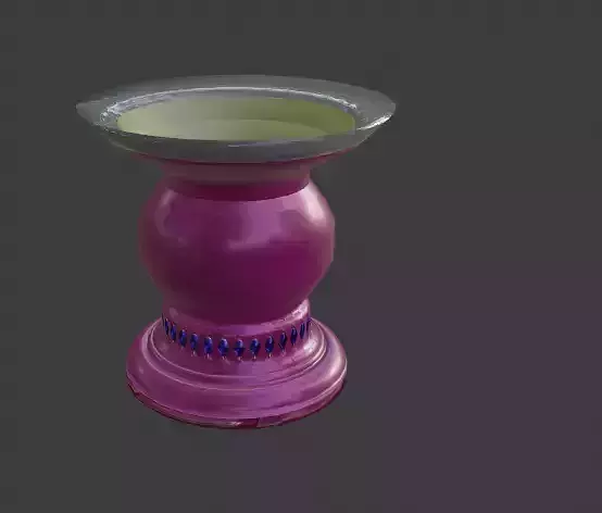 Brilliant Flagon for Decoration Low-poly 3D model