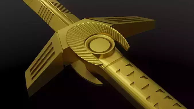 Dawnblade golden sword 3D print model