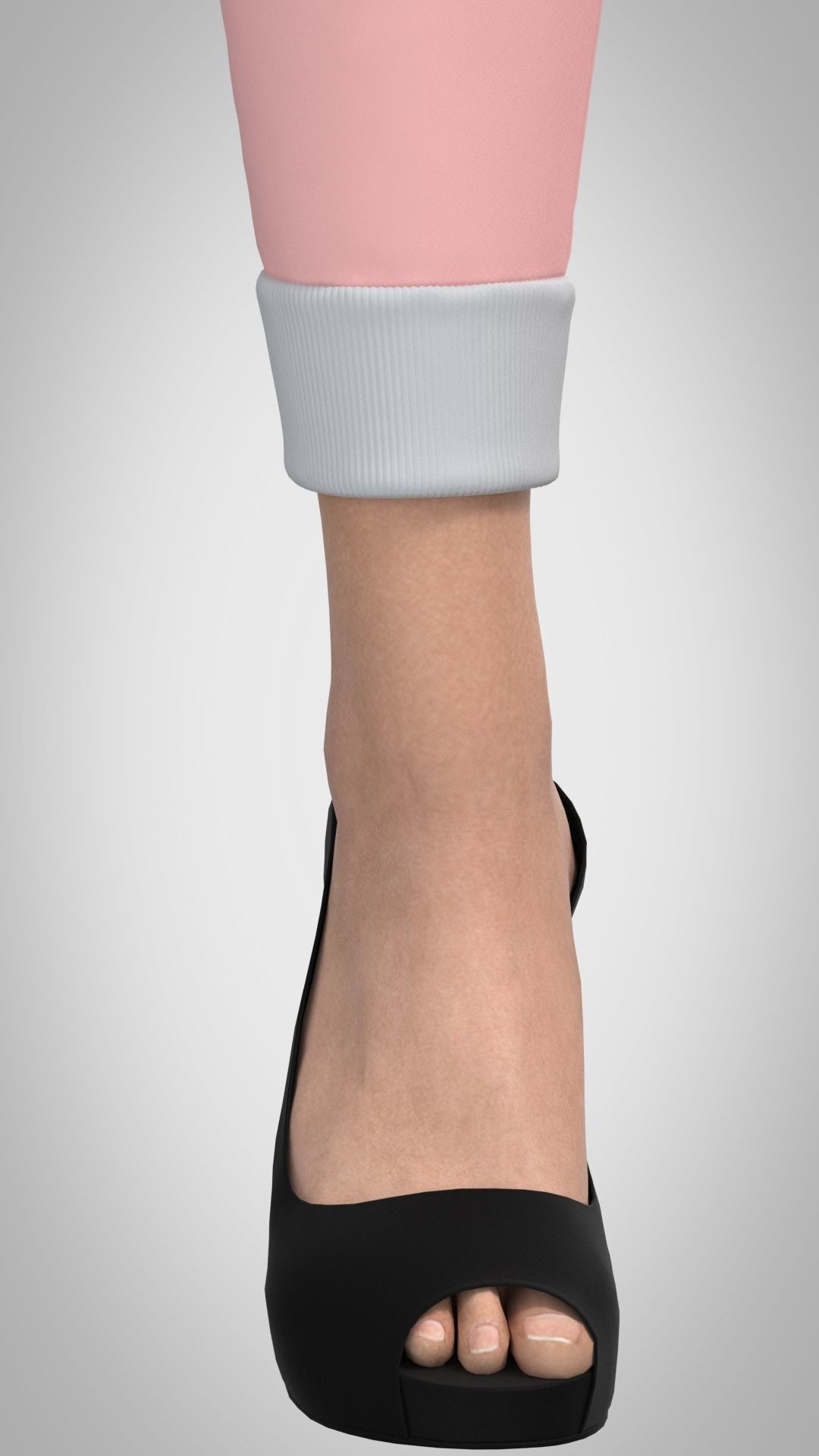 Marvelous Designer-Fashion Female Pajamas Low-poly 3D model_5