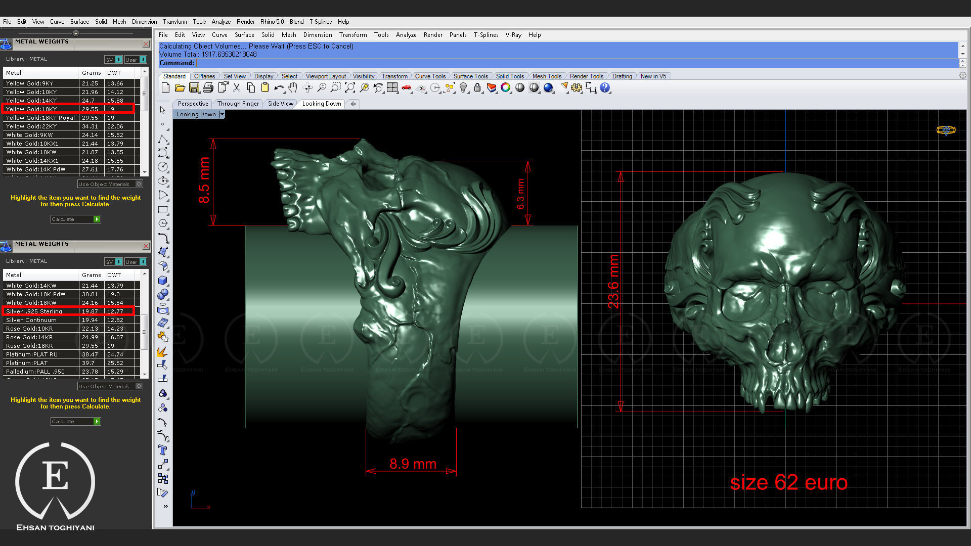 skull ring 3D print model_5